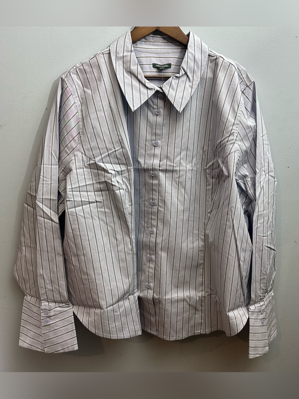 NWT Wild Fable Women's Career Long Sleeve Button Up Light Blue Size 3X